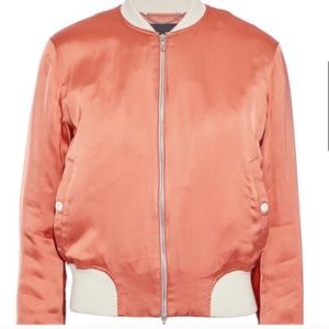 NWT $650 Rag & Bone Sunset Satin Morton Bomber